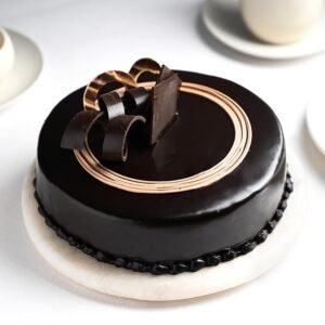 FlowerAura Tempting Truffle Chocolate Cake Gift's For Birthday, Anniversery,, Mother's Day (0.5kg) (Same Day Delivery)